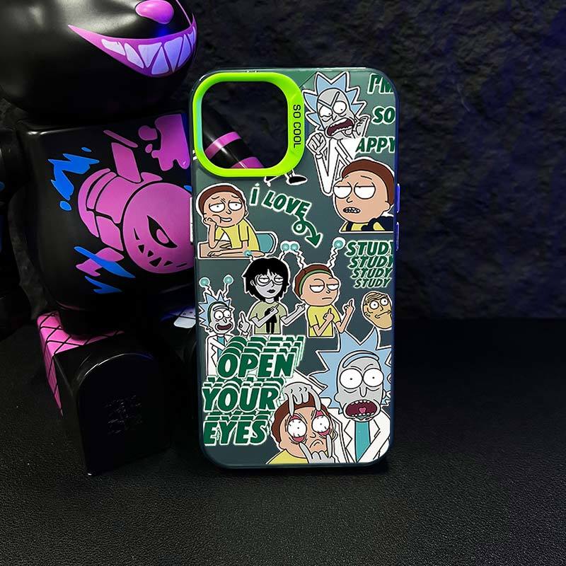 Rick & Morty electroplate phone case