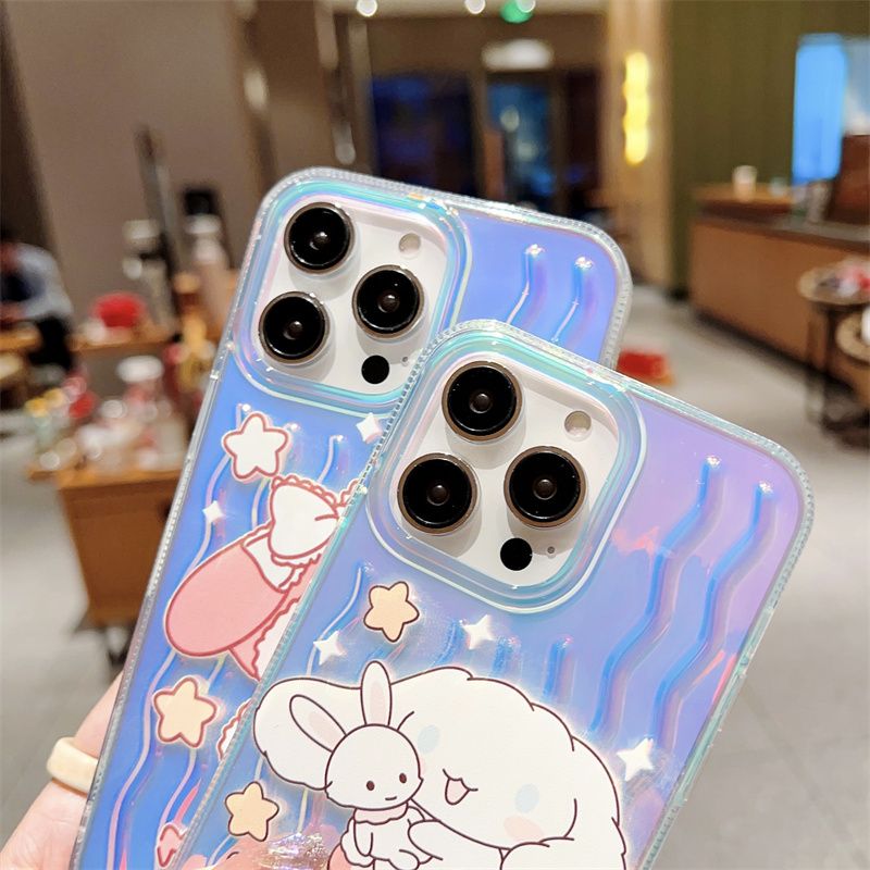 Gradient laser translucent Hello kitty Kuromi Purin Cinna Pachaco Melody