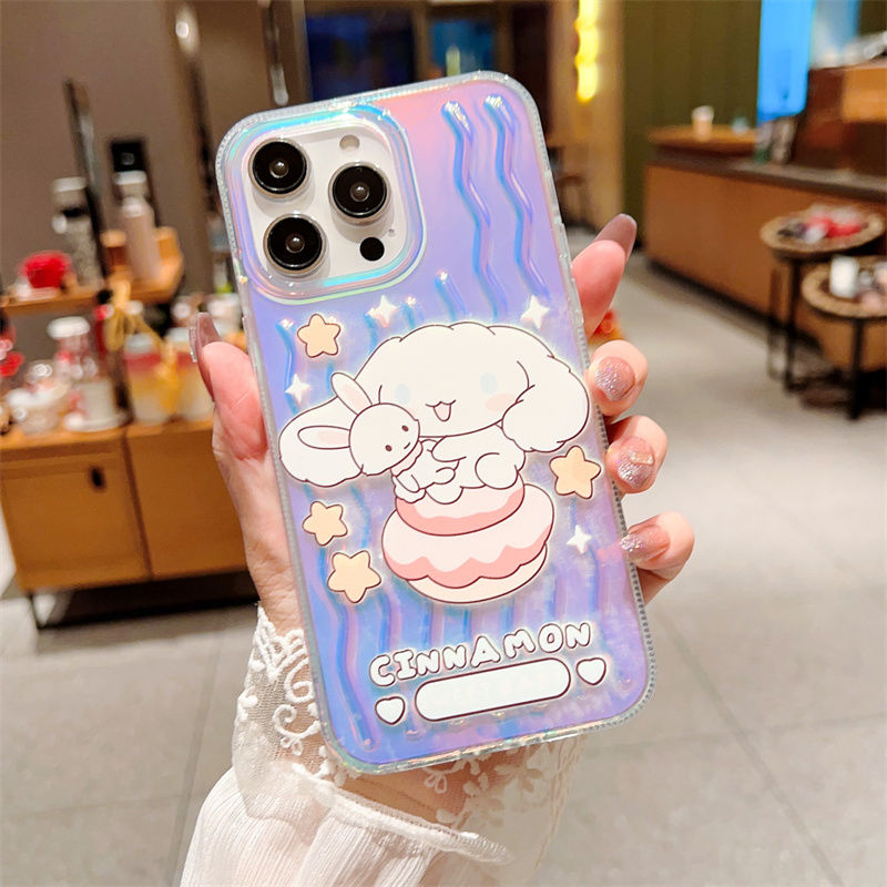 Gradient laser translucent Hello kitty Kuromi Purin Cinna Pachaco Melody