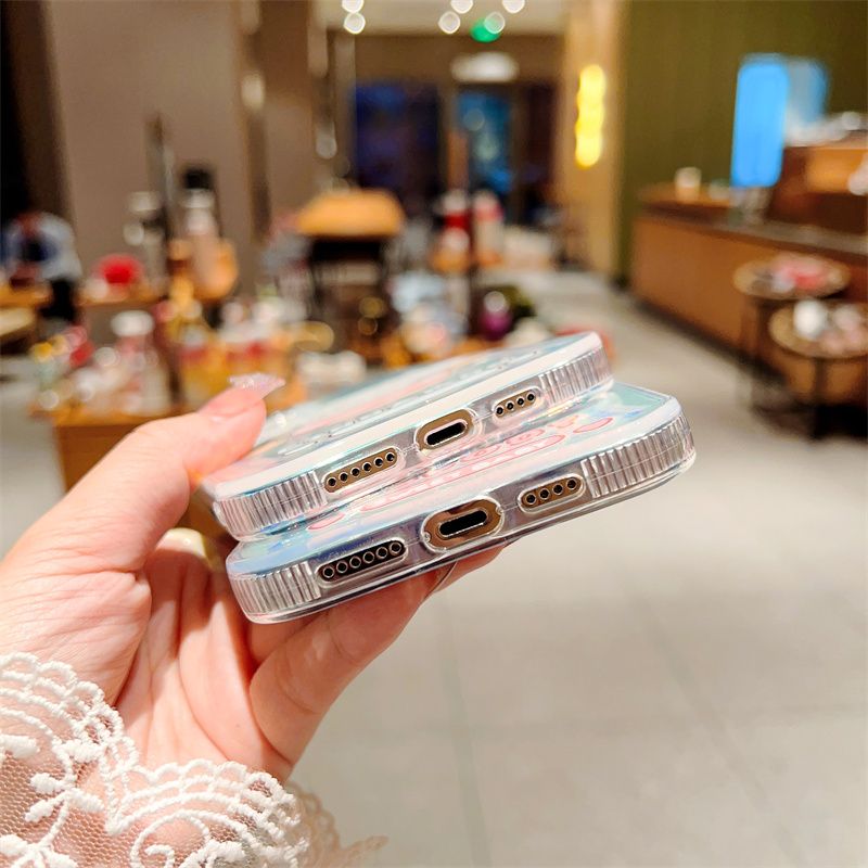Gradient laser translucent Hello kitty Kuromi Purin Cinna Pachaco Melody