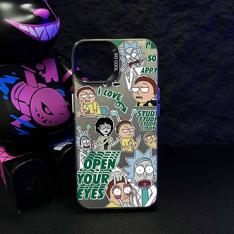 Rick & Morty electroplate phone case