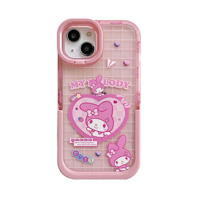 Sanrio Kuromi Melody Cinna Pachaaco iphone 14pro mobile phone shell Apple 13 all-inclusive 12/11 fall-proof creative niche