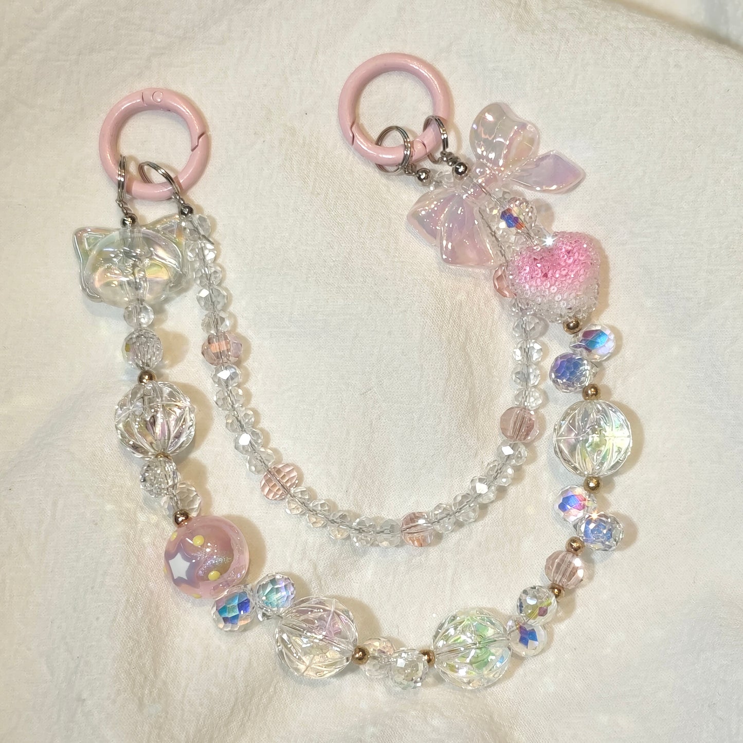 DIY DOUBLE LAYERS BOWTIE CHAIN