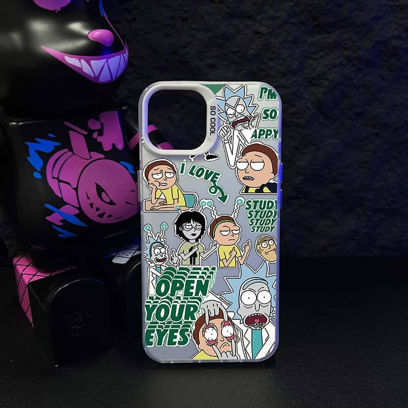 Rick & Morty electroplate phone case