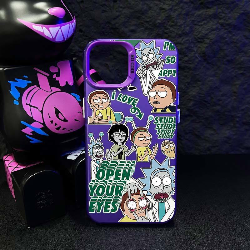 Rick & Morty electroplate phone case