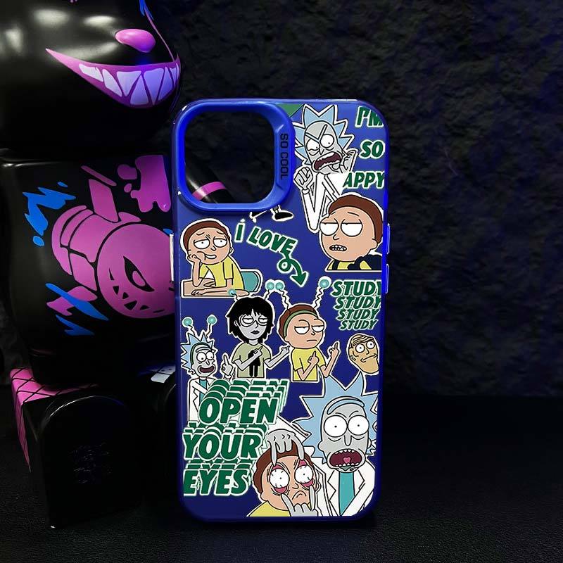 Rick & Morty electroplate phone case