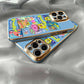 Electroplated Film Sponge Bob Apple 14 Phone Case Suitable for 12 iPhone 13 pro/11/8plus All Inclusive