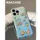 Cartoon Cute Sponge SpongeBob and Patrick Star Double Layer Suitable Apple 14promax/iPhone13/12 Phone Case