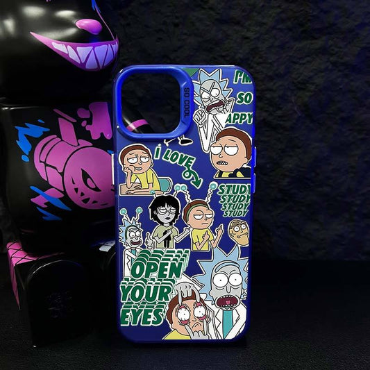 Rick & Morty electroplate phone case